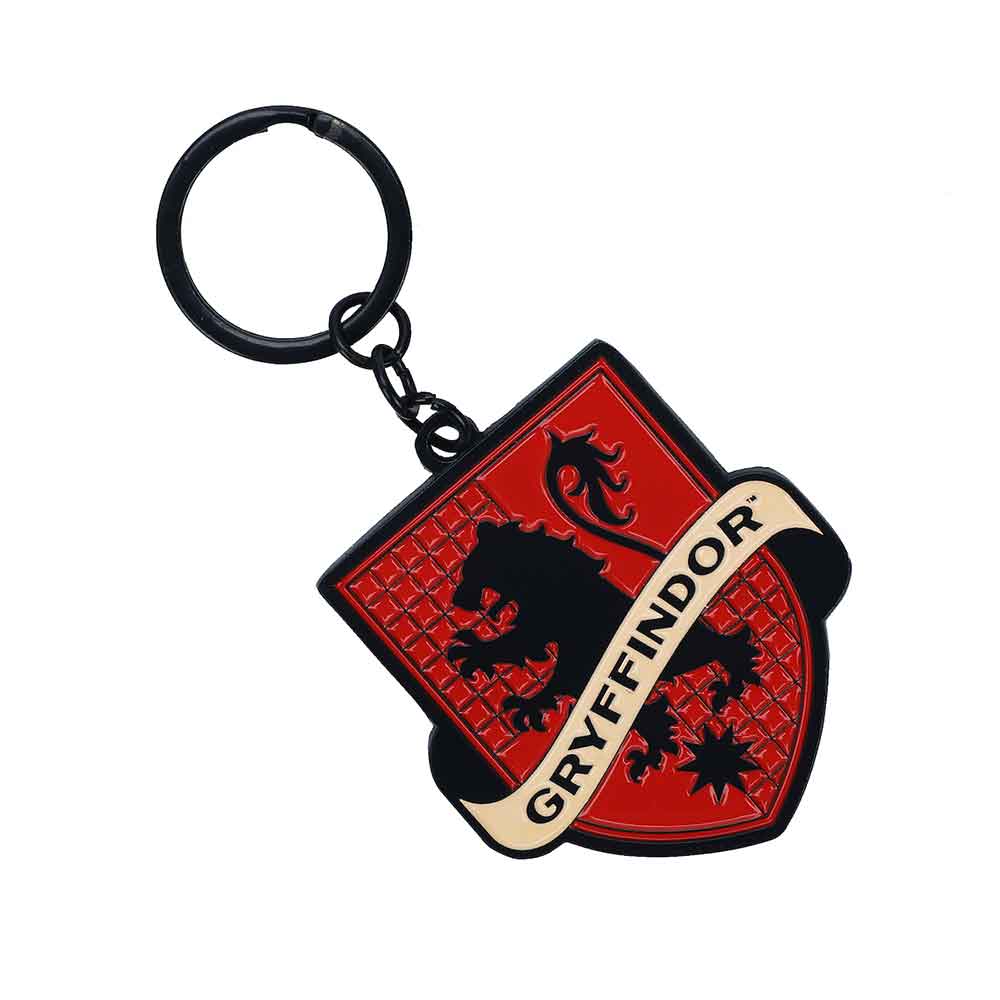 Portachiavi Ufficiale Harry Potter - Casa Grifondoro, Noble Collection, Stemma Colorato In Metallo Con Moschettone - 2