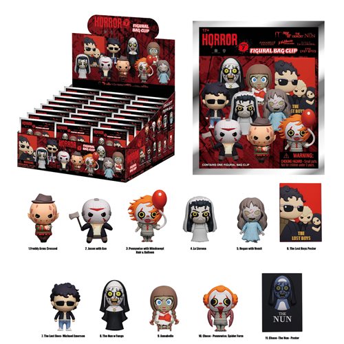 WB Horror Series 7 3D Foam Bag Clip – Grotto Treasures