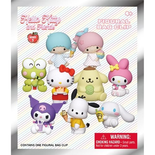 Hello Kitty & Friends Series 5 3D Foam Bag Clip – Grotto Treasures