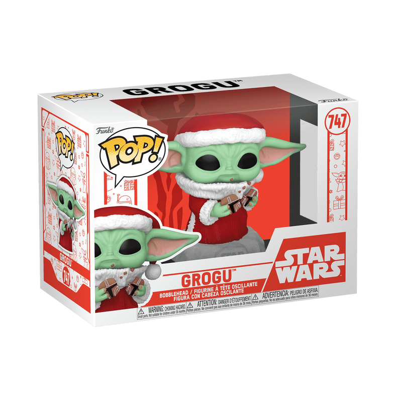 Funko Star Wars The Mandalorian Grogu W/Christmas Cookie Holiday