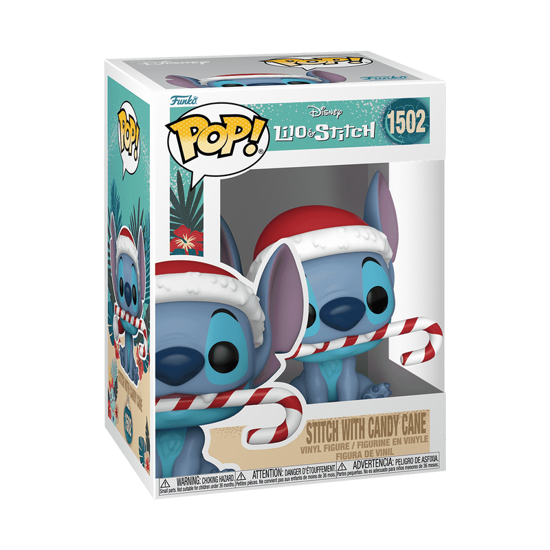 Funko Disney Lilo & Stitch Holiday Stitch W/Candy Cane Pop! Vinyl