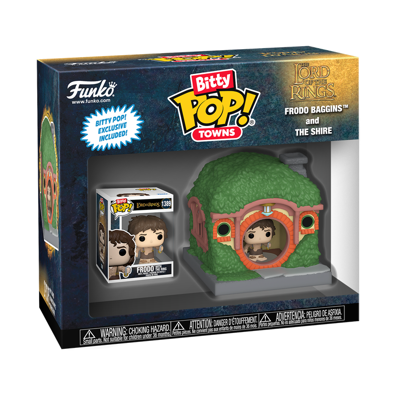Funko Lord of the Rings Frodo Baggins The Shire Bitty Pop! Town