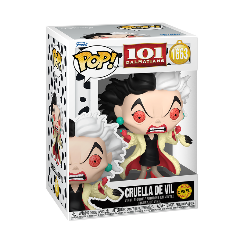 Funko Disney 101 Dalmatians Cruella de Vil (Angry) Chase Pop