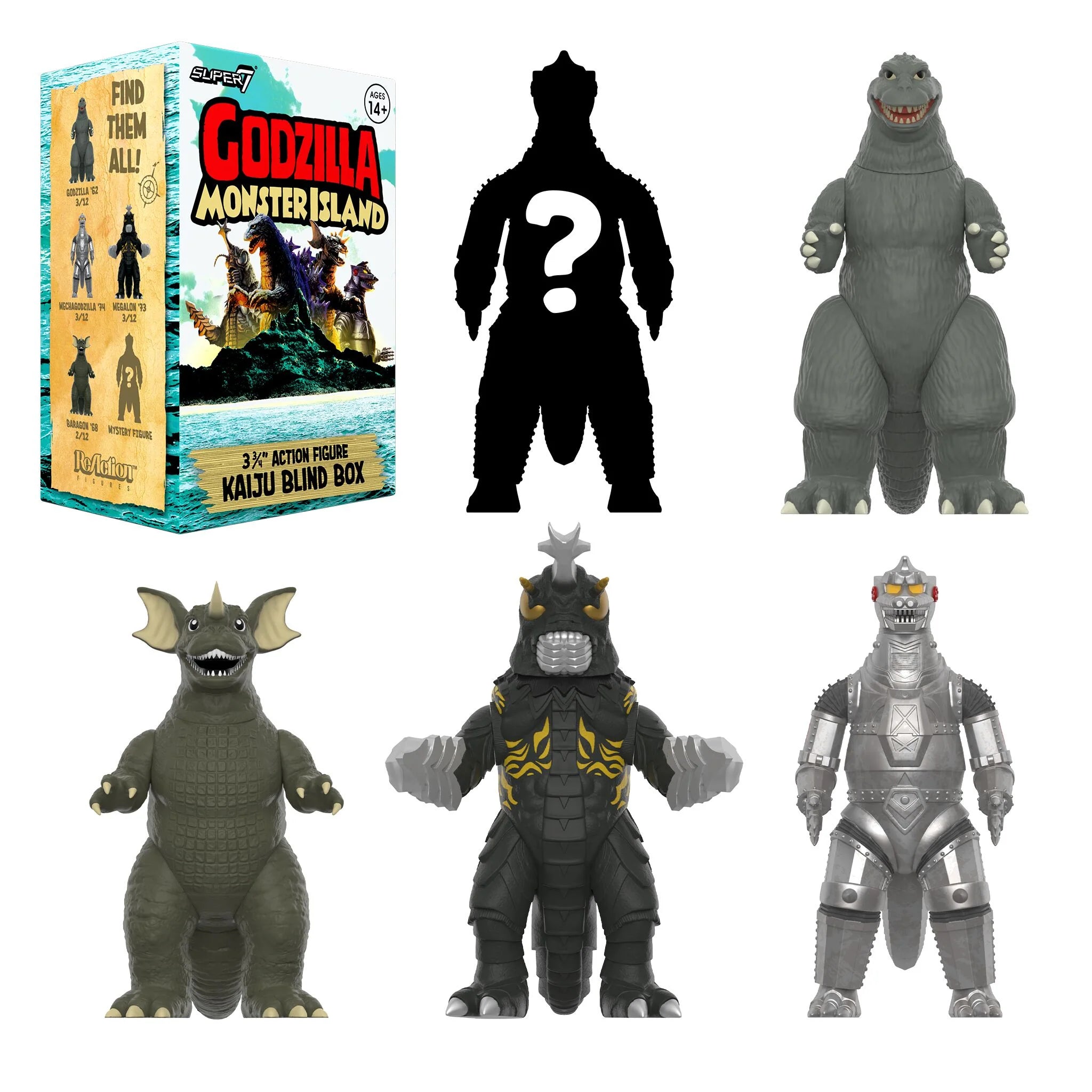 Super 7 Toho Godzilla Monster Island ReAction Series 7 Figure