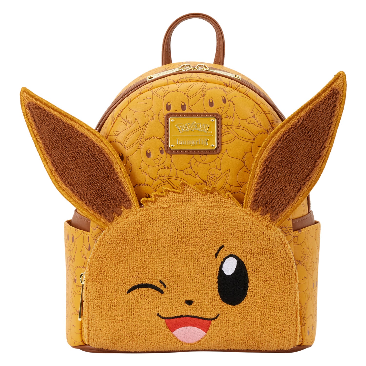Pokemon Sleeping Eevee Backpack in Brown 28cm