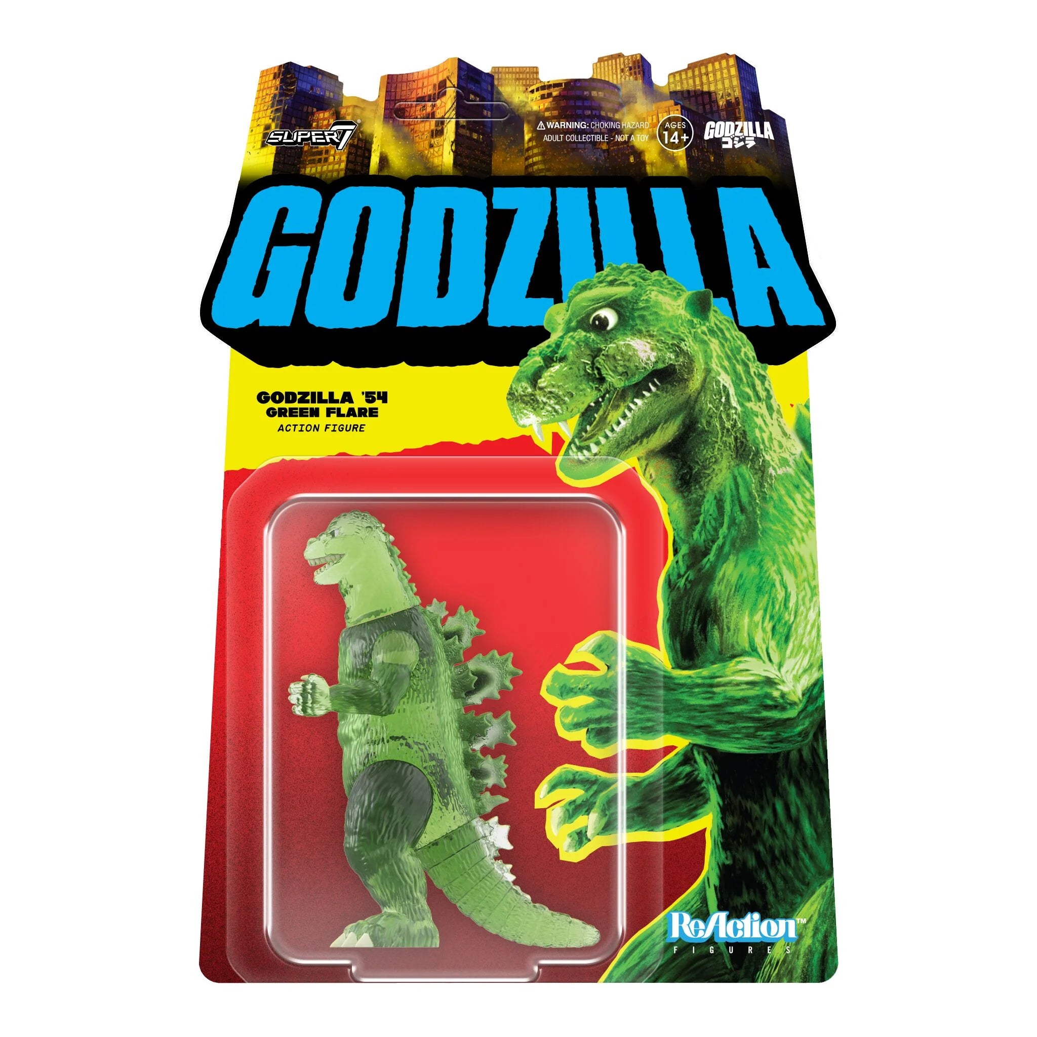 Toho ReAction Godzilla (Semi-Clear Green) Action Figure - La Mansion Toho ReAction Godzilla (Semi-Clear Green) Action Figure - La Mansion