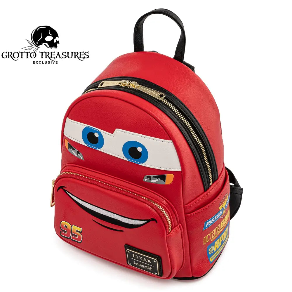 Grotto Treasures Exclusive - Loungefly Disney Pixar Cars Lightning Mcqueen Cosplay Mini Backpack