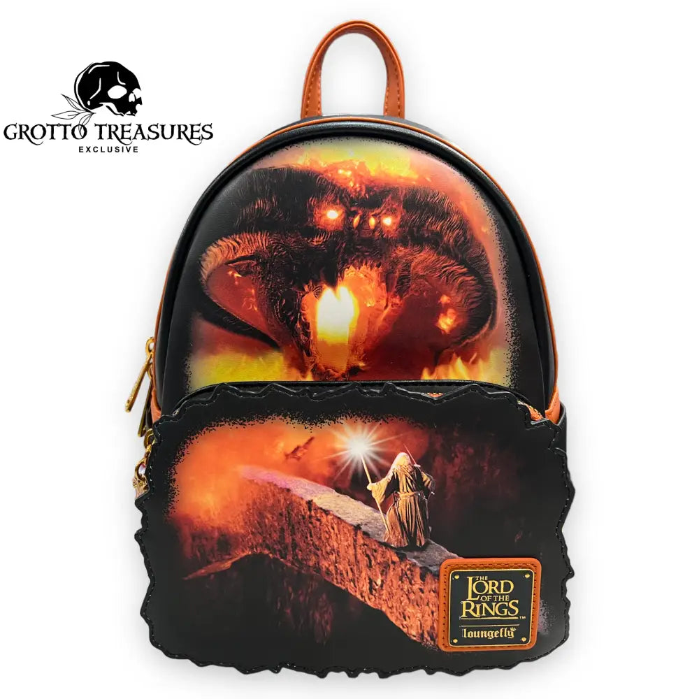 Loungefly LORD OF THE RINGS good ● GANDALF & BALROG Mini backpack & coin purse