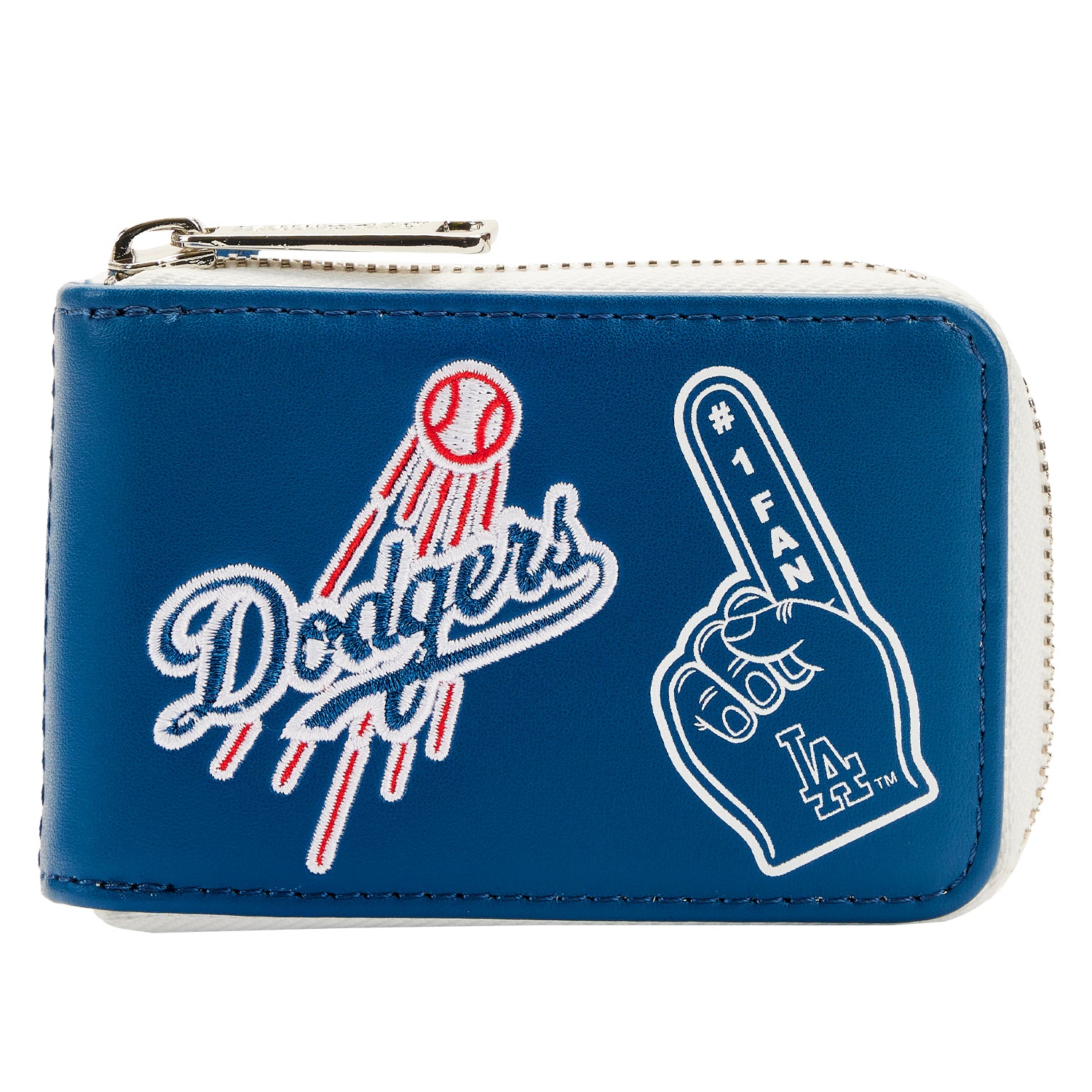 Loungefly MLB Los Angeles Dodgers Baseball Seam Faux Leather Crossbody  Purse