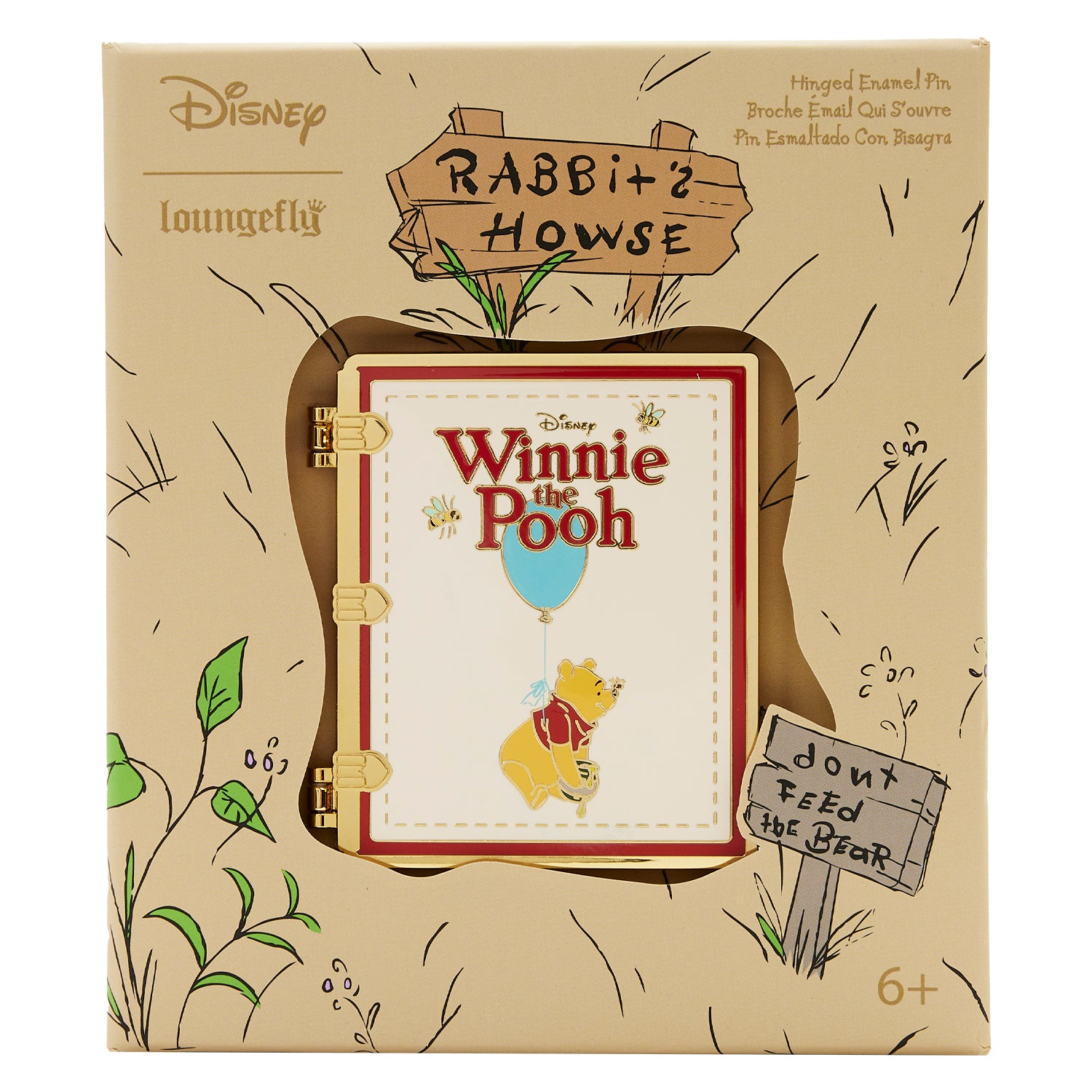 Disney high quality Loungefly Winnie the Pooh Pin Set of 4