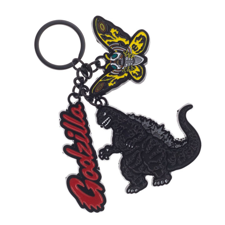 Toho Godzilla & Mothra Metal Keychain