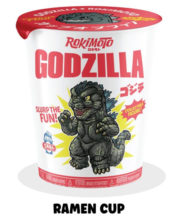 Rokimoto Toho Godzilla Ramen Cup Blind Box Vinyl Figure