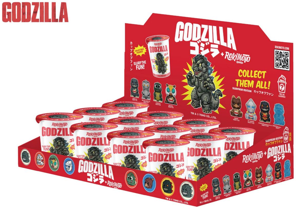 Rokimoto Toho Godzilla Ramen Cup Blind Box Vinyl Figure – Grotto