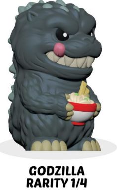 Rokimoto Toho Godzilla Ramen Cup Blind Box Vinyl Figure