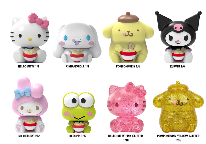 Rokimoto Sanrio Hello Kitty & Friends Series 1 Ramen Cup Blind Box Vinyl Figure