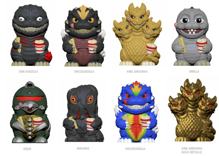 Rokimoto Toho Godzilla Series #2 Ramen Cup Blind Box Vinyl Figure