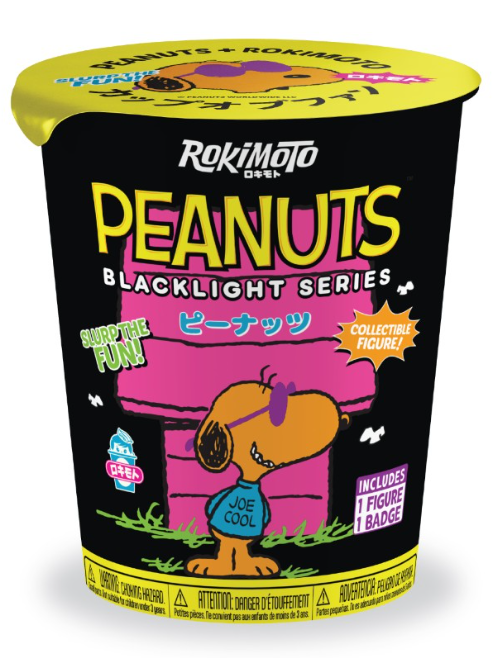 Rokimoto Peanuts Blacklight Series 1 Ramen Cup Blind Box Vinyl Figure