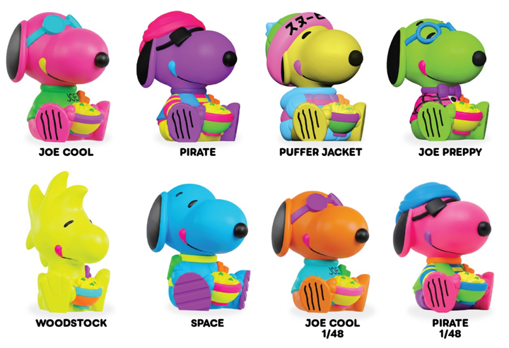 Rokimoto Peanuts Blacklight Series 1 Ramen Cup Blind Box Vinyl Figure