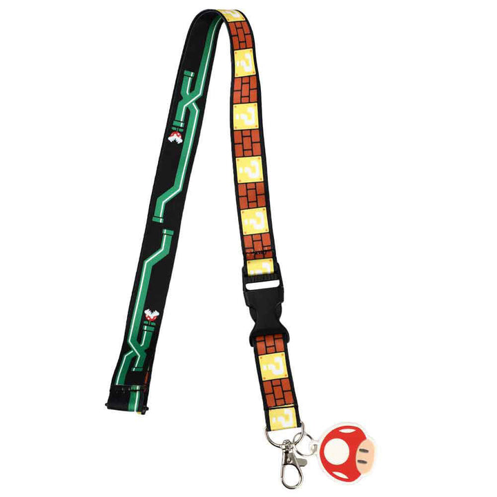 Nintendo Super Mario Lanyard And Pin Set