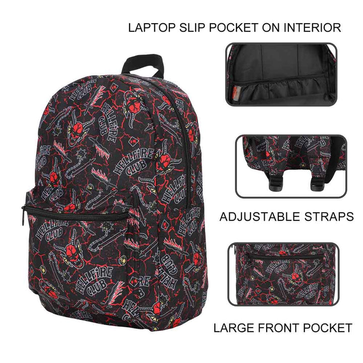 Netflix Stranger Things Hellfire Club AOP Backpack