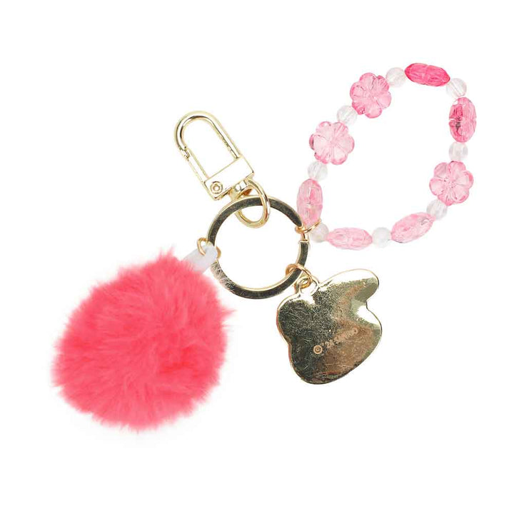 Sanrio My Melody Charm and Pom Keychain