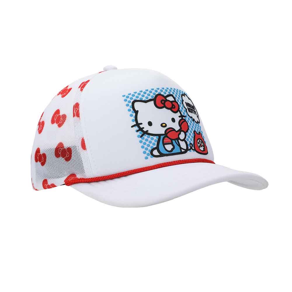 Sanrio Hello Kitty Printed Mesh Trucker Snapback Hat