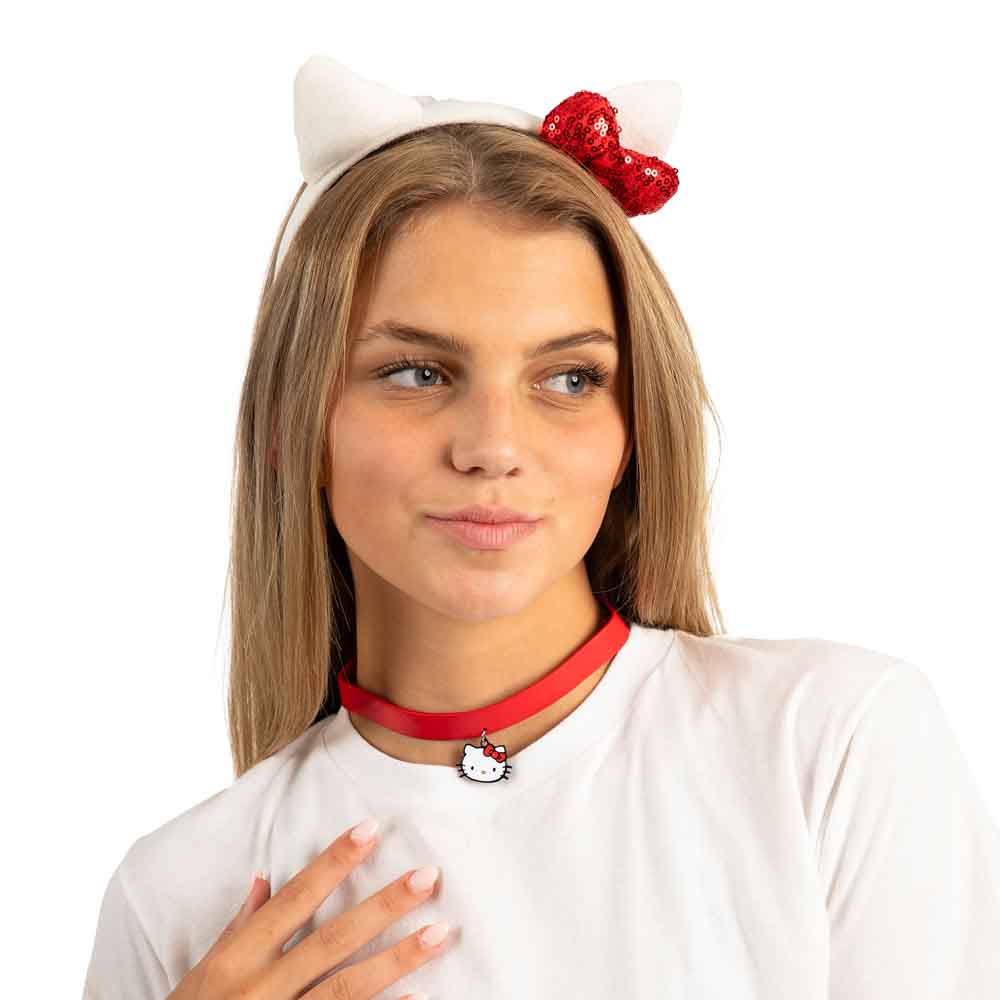 Sanrio Hello Kitty Cosplay Choker & Headband Set