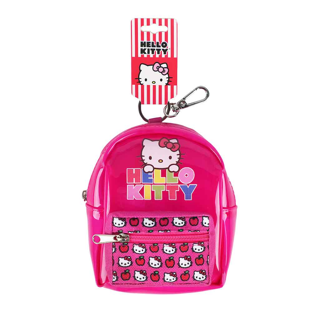 hello kitty backpack clip Hello Kitty Clear Pink Backpack Keychain