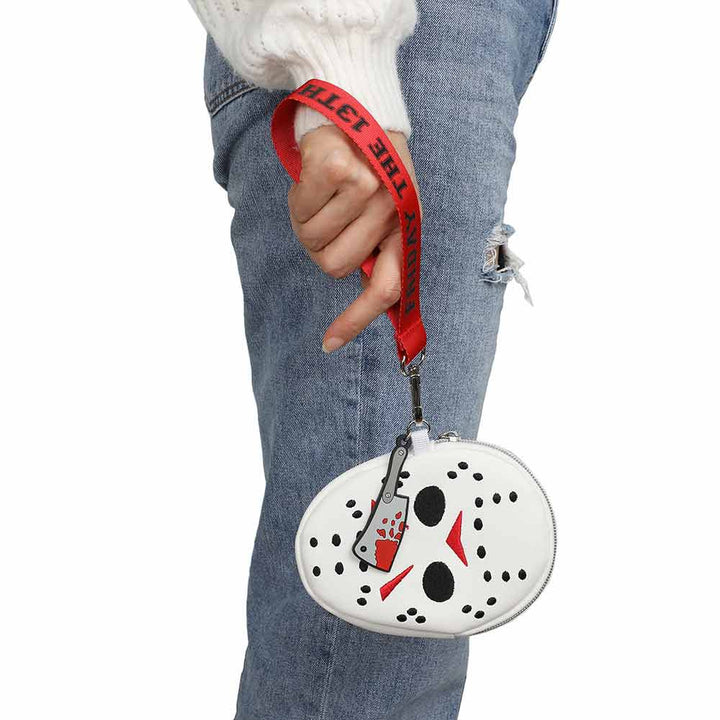 Friday the 13th Jason Mask Wristlet Coin Pouch
