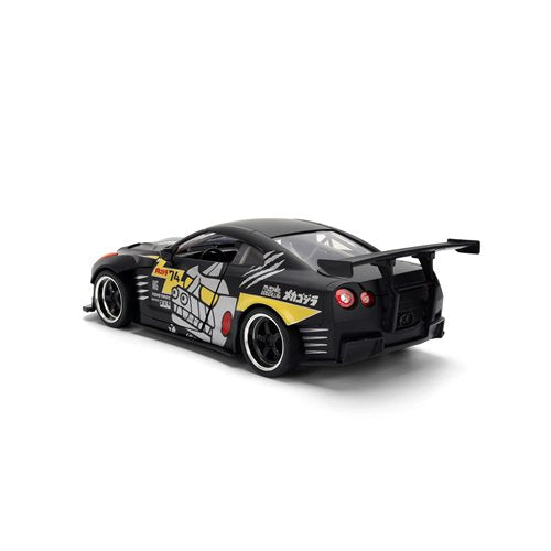 Jada Toys Hollywood Rides Mechagodzilla 2009 Nissan GT-R R35 Ben Sopra 1:24 Scale Die-Cast Metal Vehicle