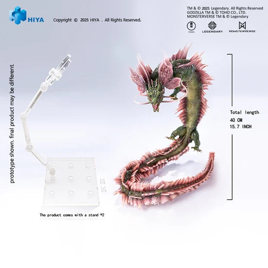 HIYA Exquisite Basic Series None Scale 15.7 Inch Godzilla x Kong The New Empire Tiamat Action Figure