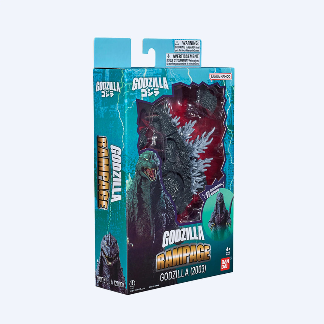 Bandai Godzilla Rampage Godzilla 2003 6" Action Figure