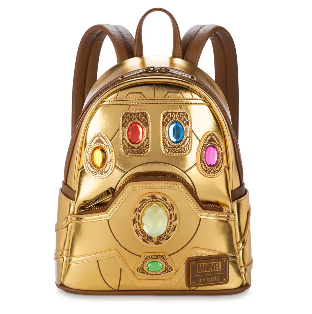Loungefly Disney Parks Marvel Infinity Stones Gauntlet Mini Backpack
