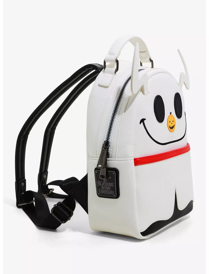 Loungefly Disney The Nightmare Before Christmas Zero Glitter Light-Up Nose Mini Backpack