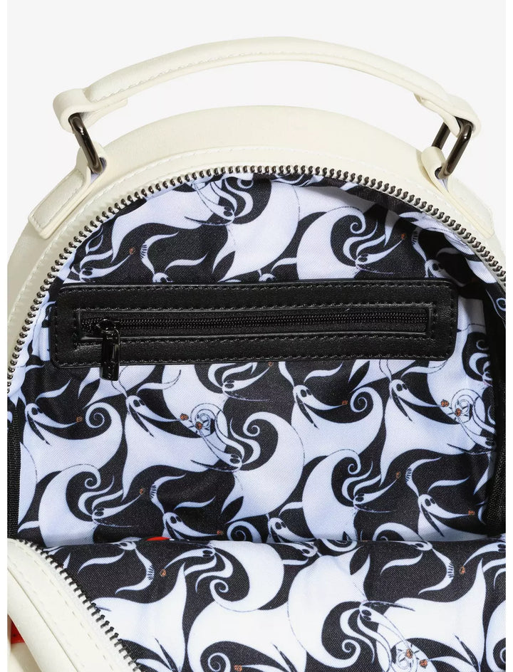 Loungefly Disney The Nightmare Before Christmas Zero Glitter Light-Up Nose Mini Backpack