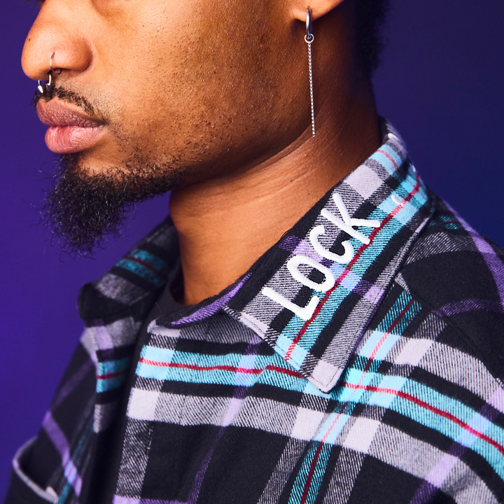 Cakeworthy Disney The Nightmare Before Christmas Lock Shock And Barrel Flannel Shirt