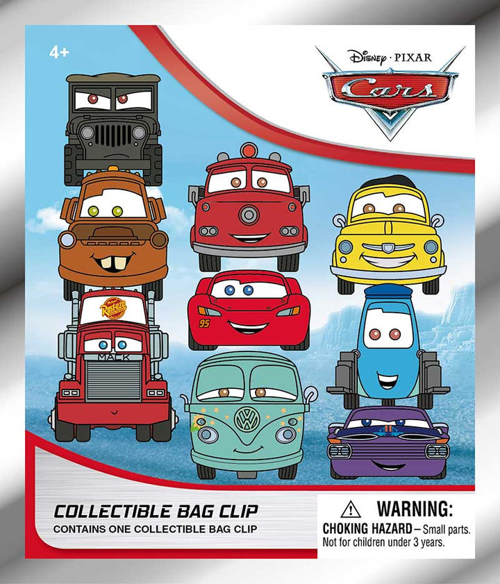 Disney Pixar Cars Series 60 3D Foam Bag Clip