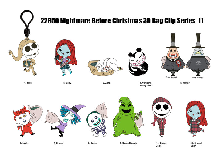 Disney The Nightmare Before Christmas Series 11 3D Foam Bag Clip