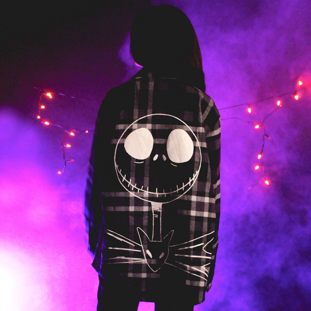 Cakeworthy Disney The Nightmare Before Christmas Jack Skellington Flannel Shirt