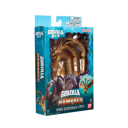 Bandai Godzilla Rampage King Ghidorah 1991 6" Action Figure