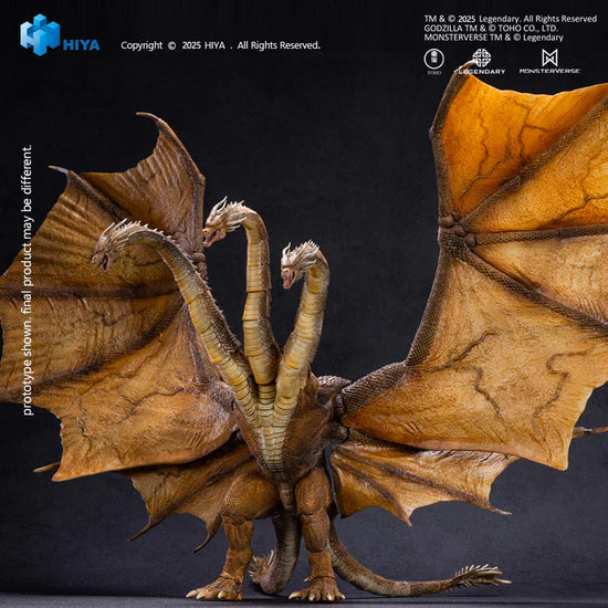 Dragon-like creature model with detailed wings and body on a dark background, featuring HIYA branding.