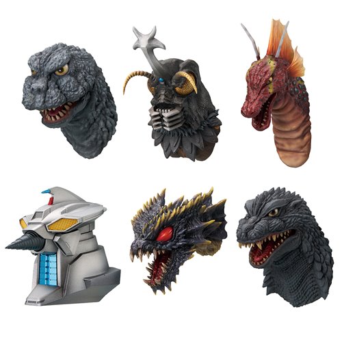 Bandai Godzilla Monster Head Magnet The Biography of The Most Terrifying Monster King Ichibansho Zakka Blind Box Magnet