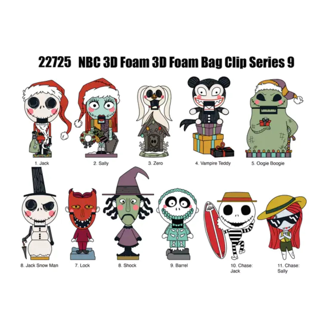 Disney The Nightmare Before Christmas Series 9 3D Foam Bag Clip