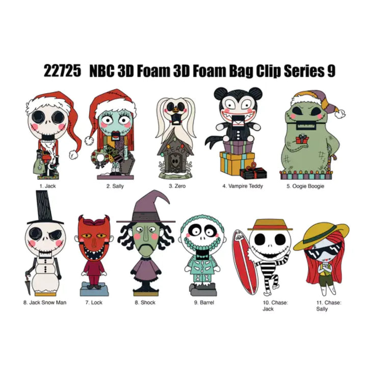 Disney The Nightmare Before Christmas Series 9 3D Foam Bag Clip