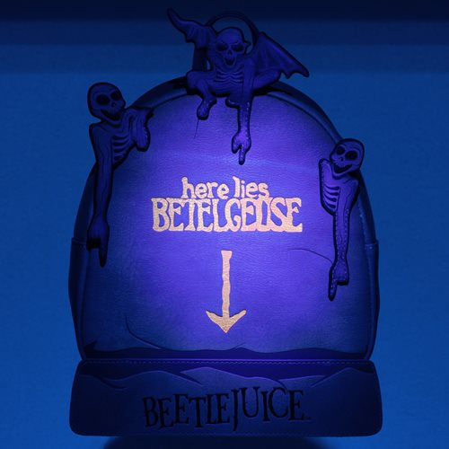 Beetlejuice Tombstone Glow in the Dark Mini Backpack