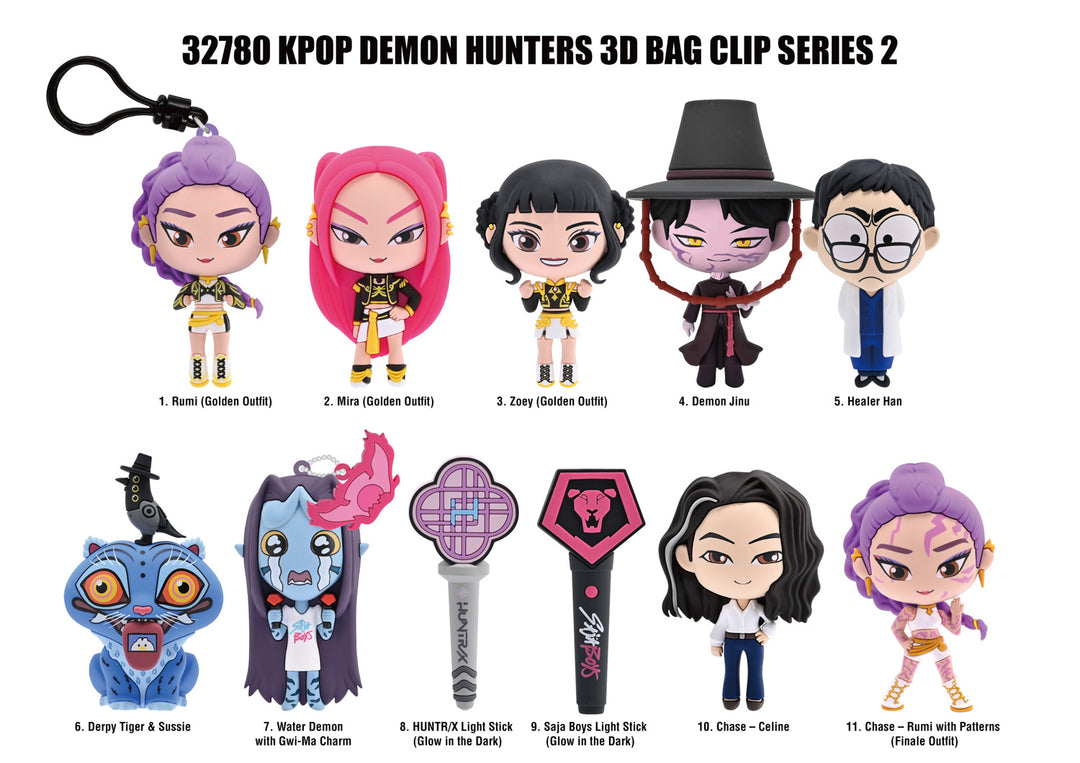 KPop Demon Hunters Series 2 3D Foam Bag Clip