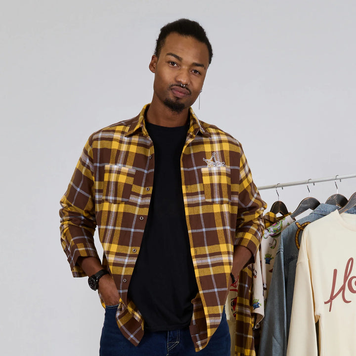 Cakeworthy Disney Pixar Toy Story Woody's Round Up Flannel Shirt