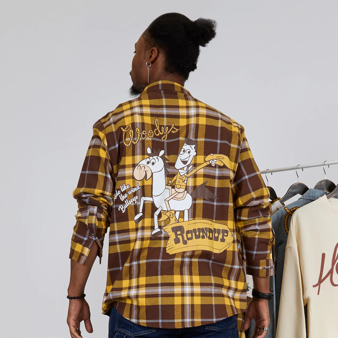 Cakeworthy Disney Pixar Toy Story Woody's Round Up Flannel Shirt