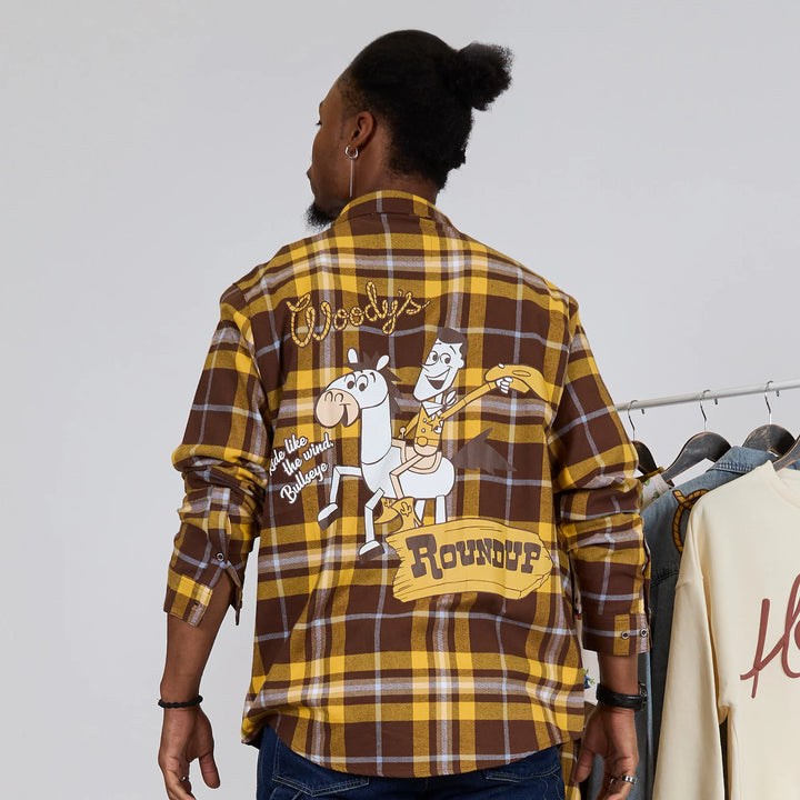 Cakeworthy Disney Pixar Toy Story Woody's Round Up Flannel Shirt