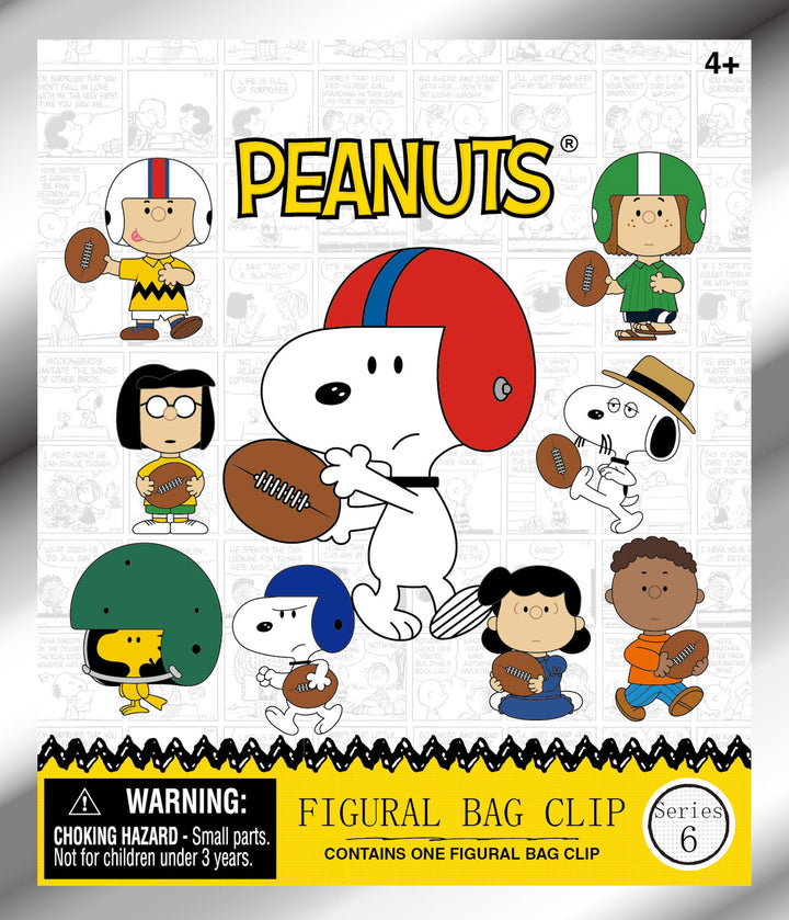 Peanuts Football Theme Series 6 3D Foam Bag Clip